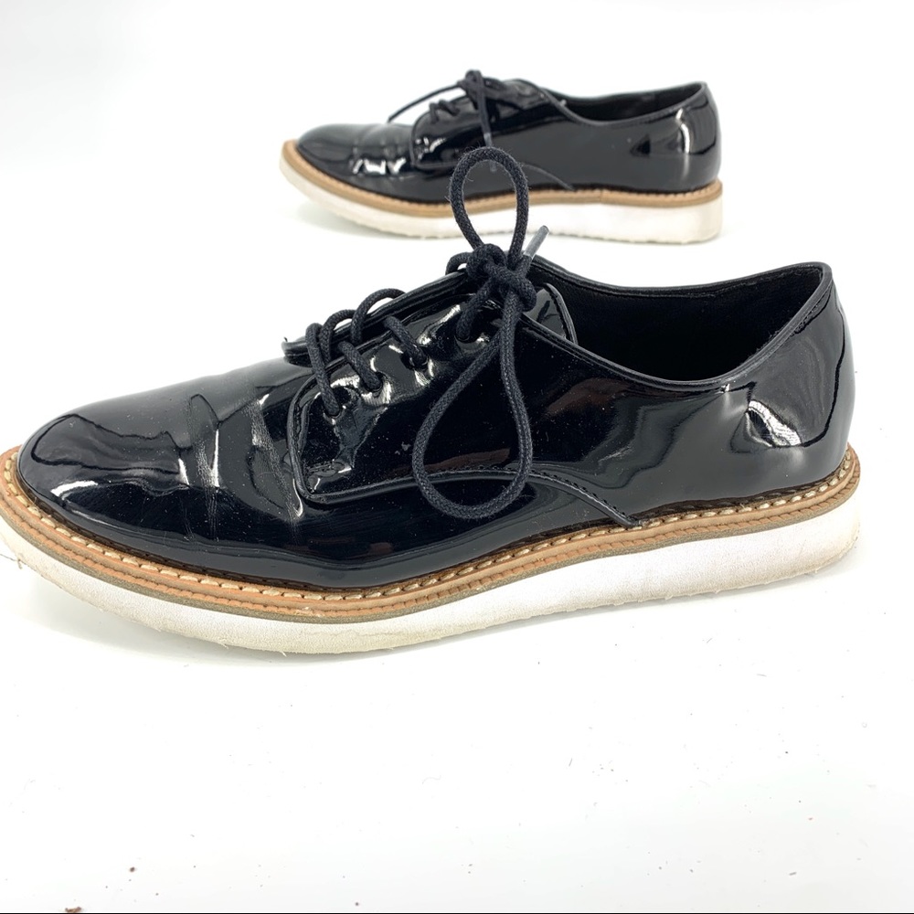 A New Day black shiny black dress shoes size 8.5